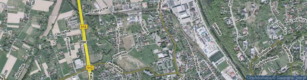 Zdjęcie satelitarne Kościelna ul.