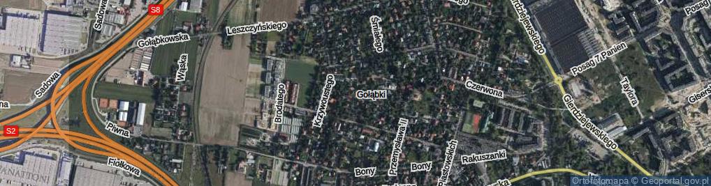 Zdjęcie satelitarne Koronacyjna ul.