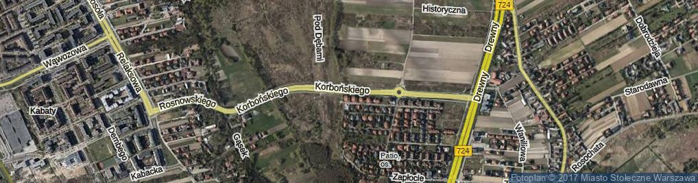 Zdjęcie satelitarne Korbońskiego Stefana ul.