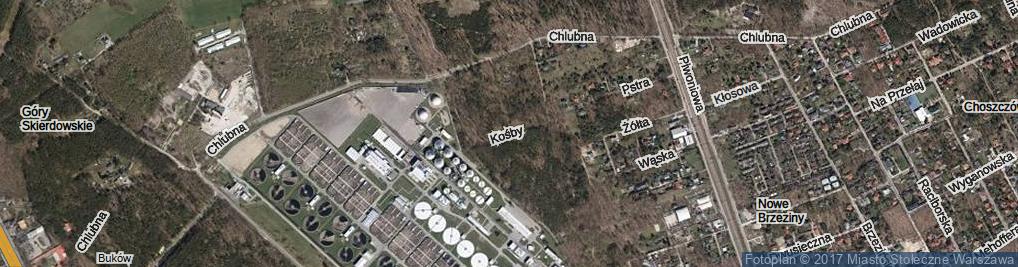 Zdjęcie satelitarne Kośby ul.