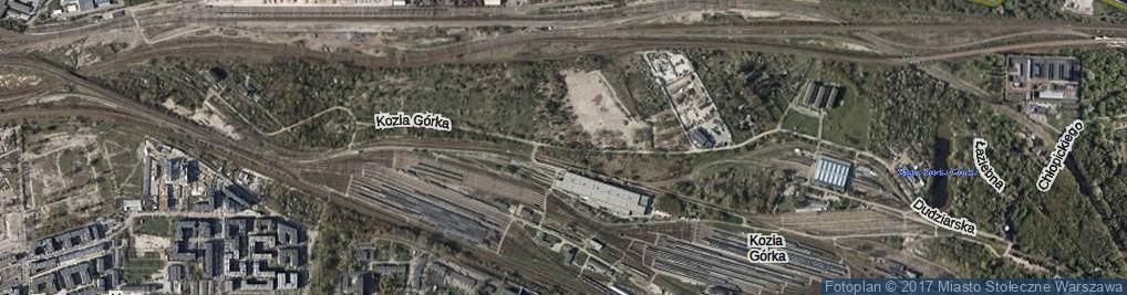 Zdjęcie satelitarne Kozia Górka ul.