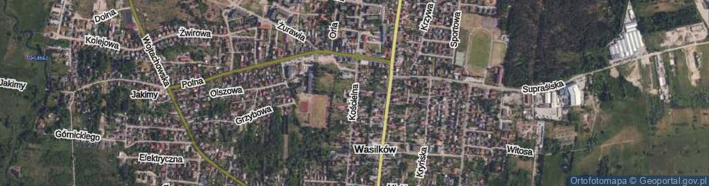 Zdjęcie satelitarne Kościelna ul.