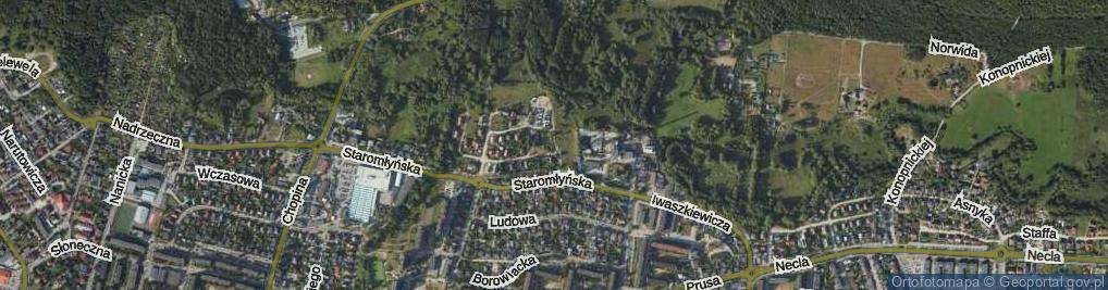 Zdjęcie satelitarne Kossaka Juliusza ul.