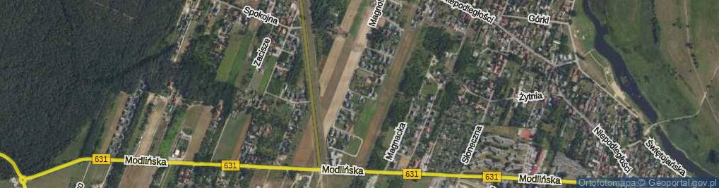 Zdjęcie satelitarne Konwaliowa ul.