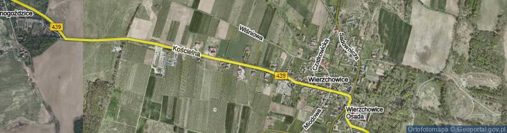 Zdjęcie satelitarne Kościelna ul.