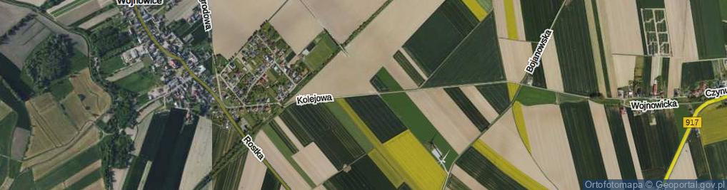 Zdjęcie satelitarne Kolejowa ul.