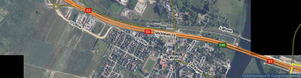 Zdjęcie satelitarne Kolejowa ul.