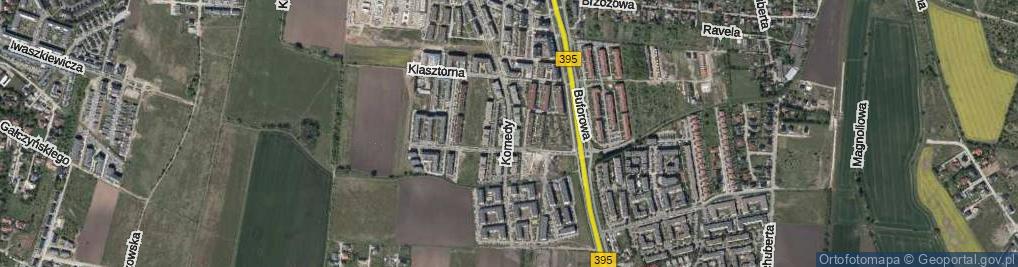 Zdjęcie satelitarne Komedy Krzysztofa ul.