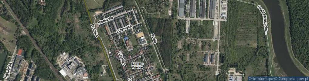 Zdjęcie satelitarne Kozia ul.