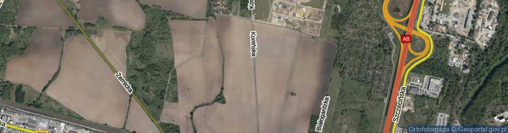 Zdjęcie satelitarne Konińska ul.