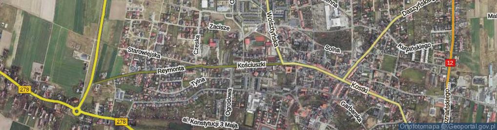 Zdjęcie satelitarne Kościuszki Tadeusza, gen. ul.