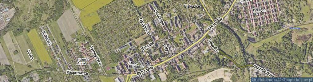 Zdjęcie satelitarne Kossaka Wojciecha ul.