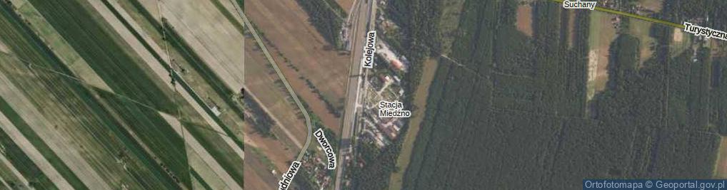 Zdjęcie satelitarne Kolejowa ul.