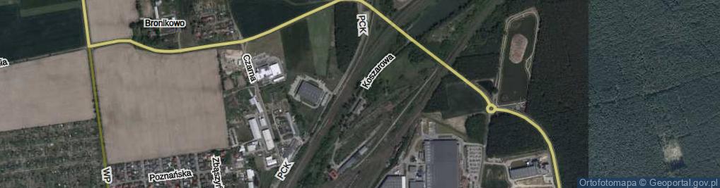 Zdjęcie satelitarne Koszarowa ul.