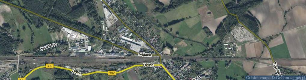 Zdjęcie satelitarne Kolejowa ul.