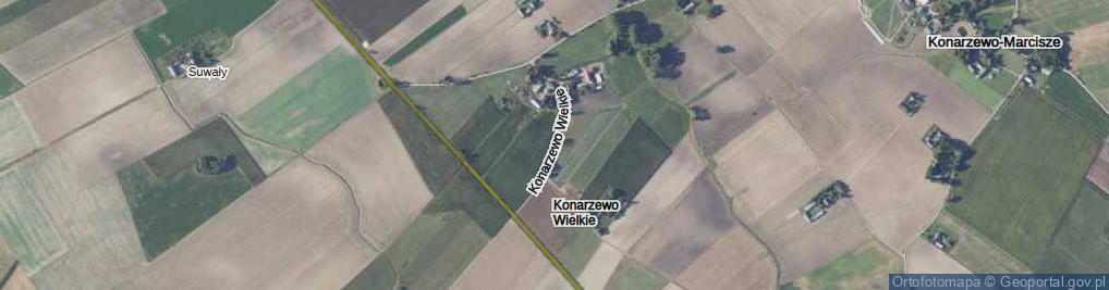 Zdjęcie satelitarne Konarzewo Wielkie ul.