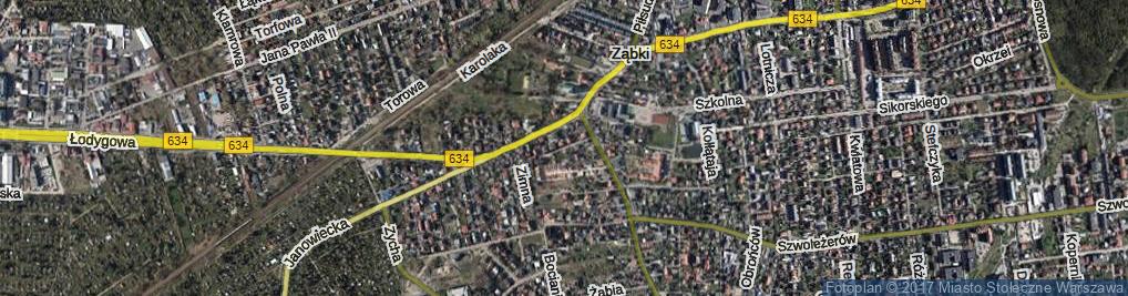 Zdjęcie satelitarne Kossaka Wojciecha ul.