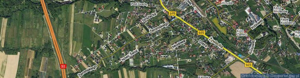 Zdjęcie satelitarne Konwaliowa ul.