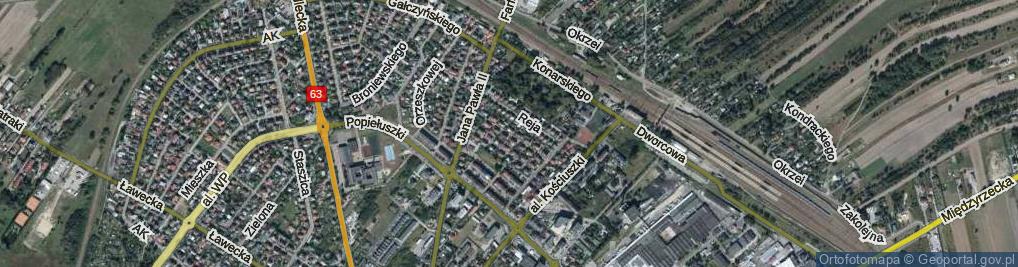 Zdjęcie satelitarne Kochanowskiego Jana ul.