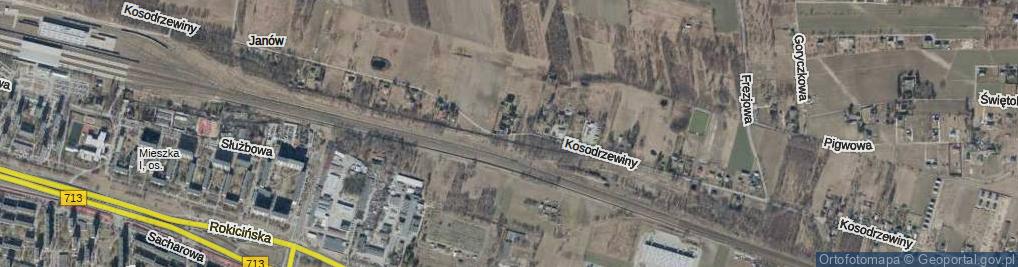 Zdjęcie satelitarne Kosodrzewiny ul.
