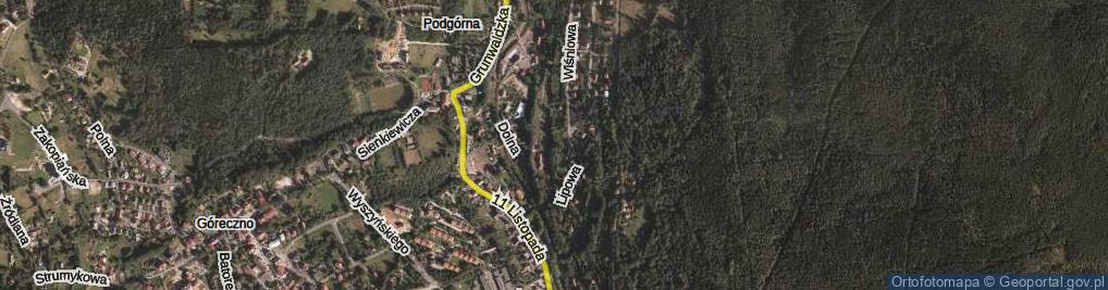 Zdjęcie satelitarne Kolejowa ul.