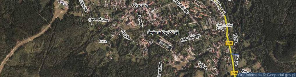 Zdjęcie satelitarne Kościelna ul.