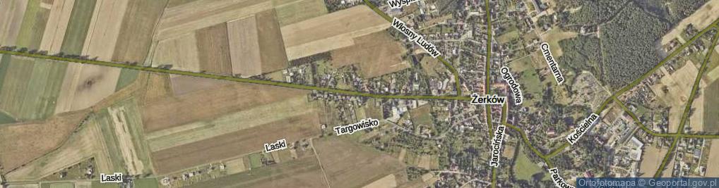 Zdjęcie satelitarne Kolejowa ul.