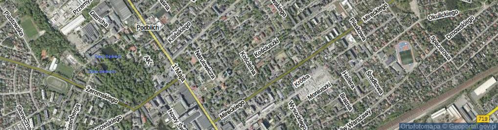 Zdjęcie satelitarne Kościelna ul.