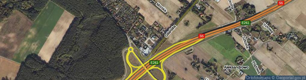 Zdjęcie satelitarne Krótka ul.