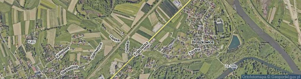 Zdjęcie satelitarne Krakowska ul.