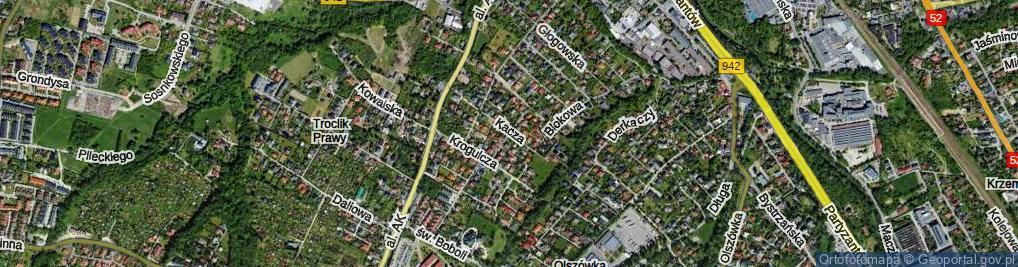 Zdjęcie satelitarne Krucza ul.