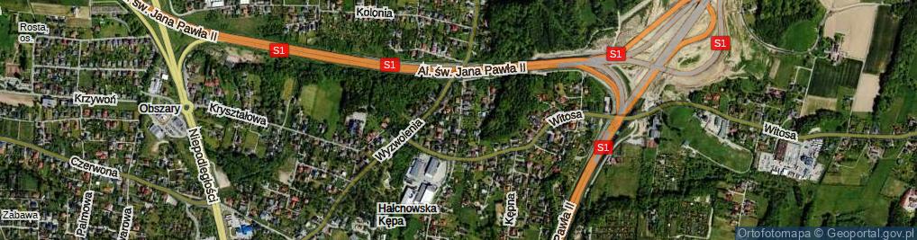 Zdjęcie satelitarne Krasnoludków ul.