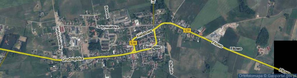 Zdjęcie satelitarne Sawickiej Hanki ul.