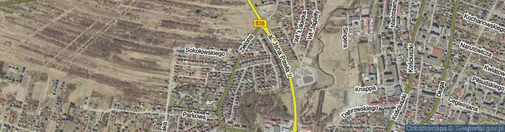 Zdjęcie satelitarne Króla Jana III Sobieskiego ul.