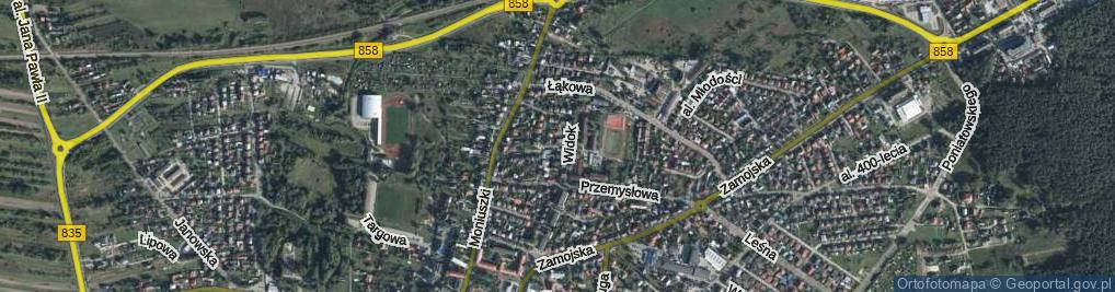 Zdjęcie satelitarne Krótka ul.