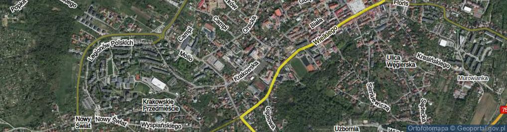 Zdjęcie satelitarne Krakowska ul.