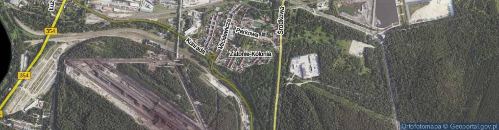 Zdjęcie satelitarne Kręta ul.