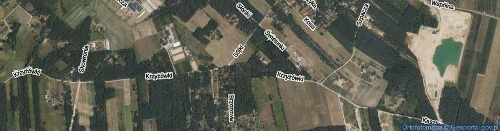 Zdjęcie satelitarne Krzyżówki ul.