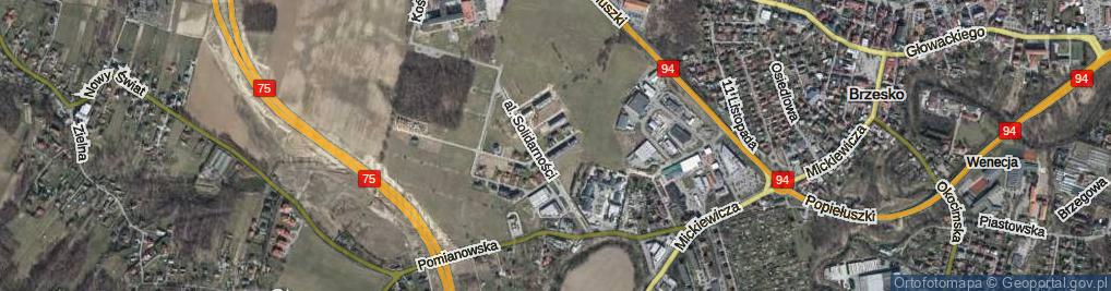 Zdjęcie satelitarne Kryształowa ul.