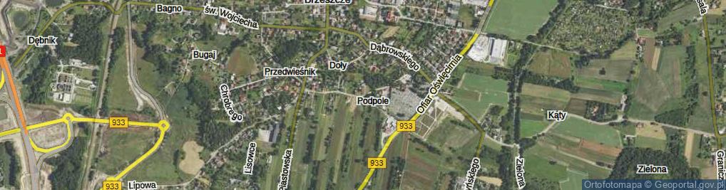 Zdjęcie satelitarne Króla Jana III Sobieskiego ul.