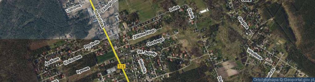 Zdjęcie satelitarne Króla Bolesława Chrobrego ul.