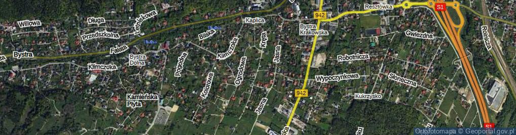 Zdjęcie satelitarne Kręta ul.