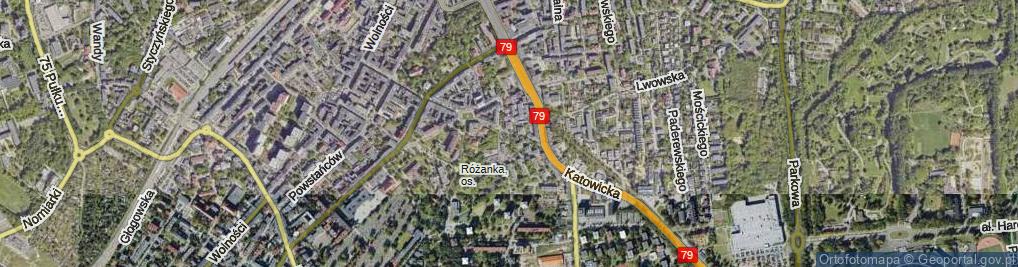 Zdjęcie satelitarne Krasickiego Ignacego, bp. ul.