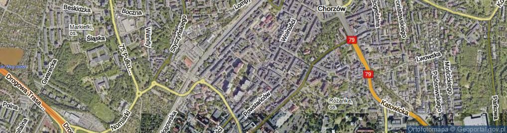 Zdjęcie satelitarne Króla Bolesława Chrobrego ul.