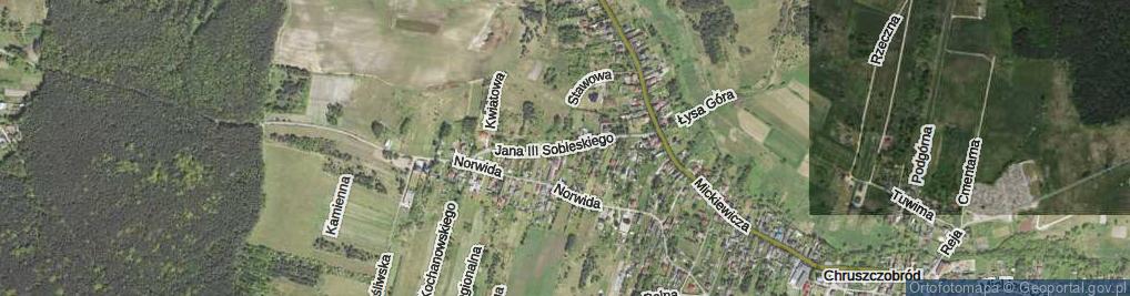 Zdjęcie satelitarne Króla Jana III Sobieskiego ul.