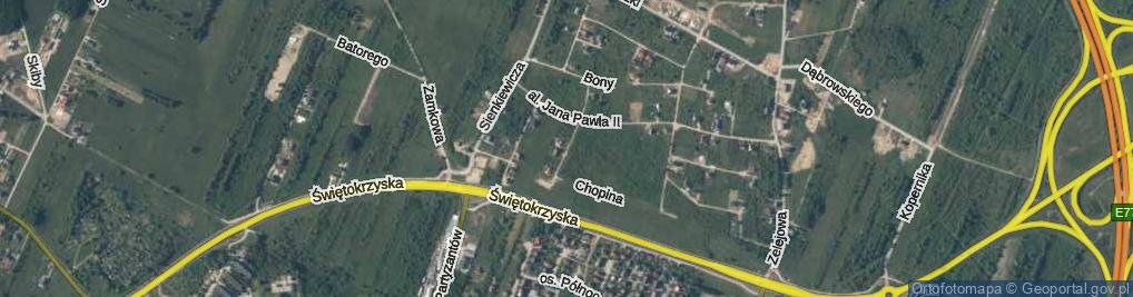 Zdjęcie satelitarne Królowej Jadwigi ul.