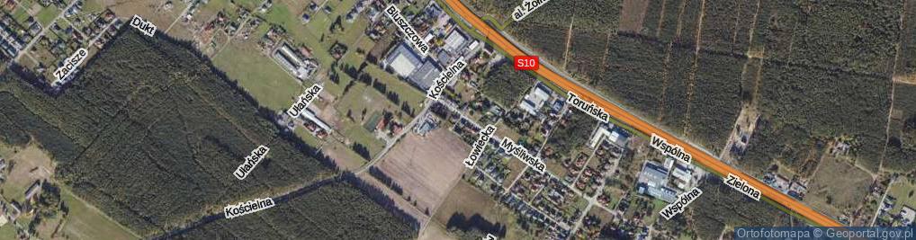 Zdjęcie satelitarne Krótka ul.