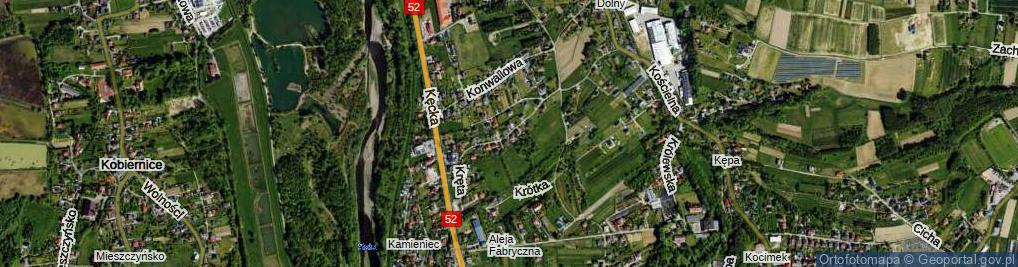 Zdjęcie satelitarne Kręta ul.