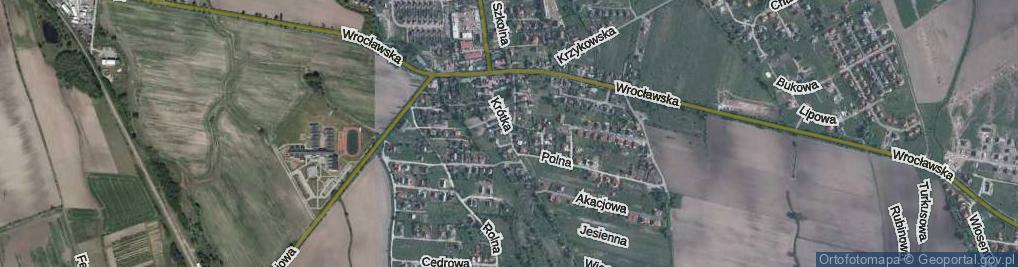 Zdjęcie satelitarne Krótka ul.