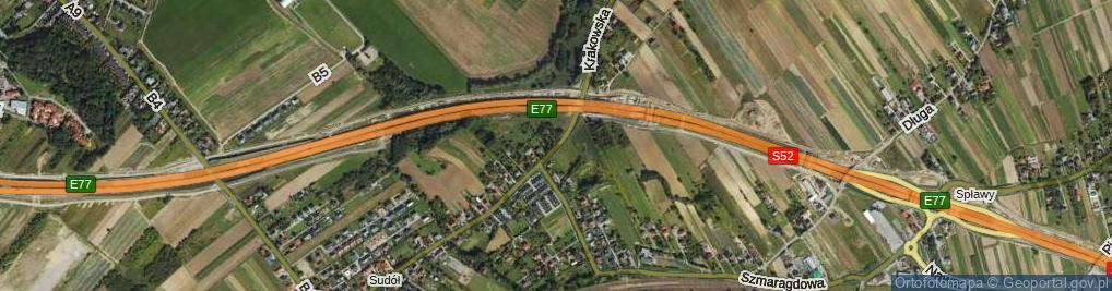 Zdjęcie satelitarne Krakowska ul.